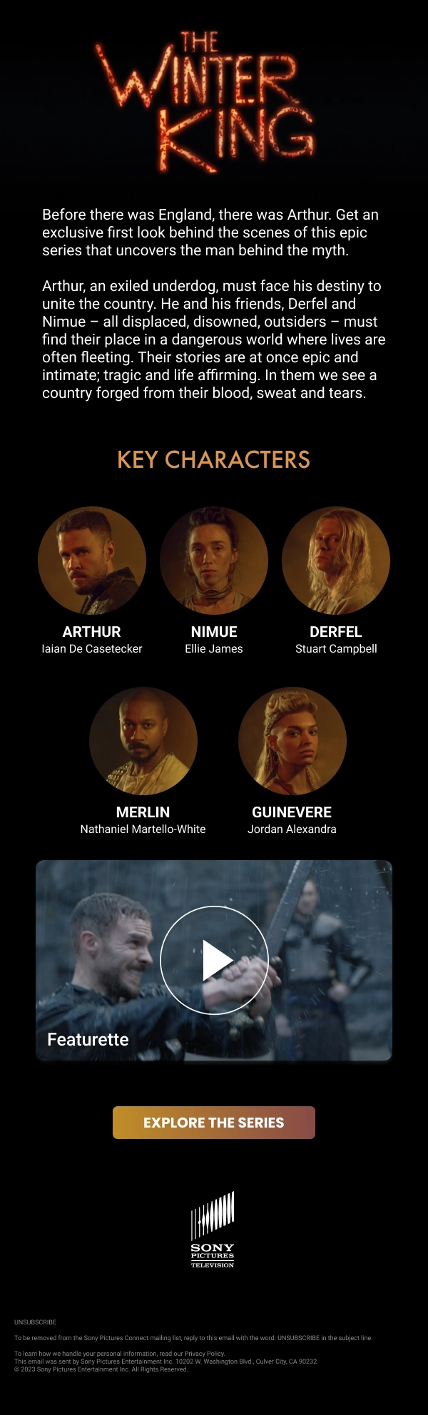 The Winter King email template