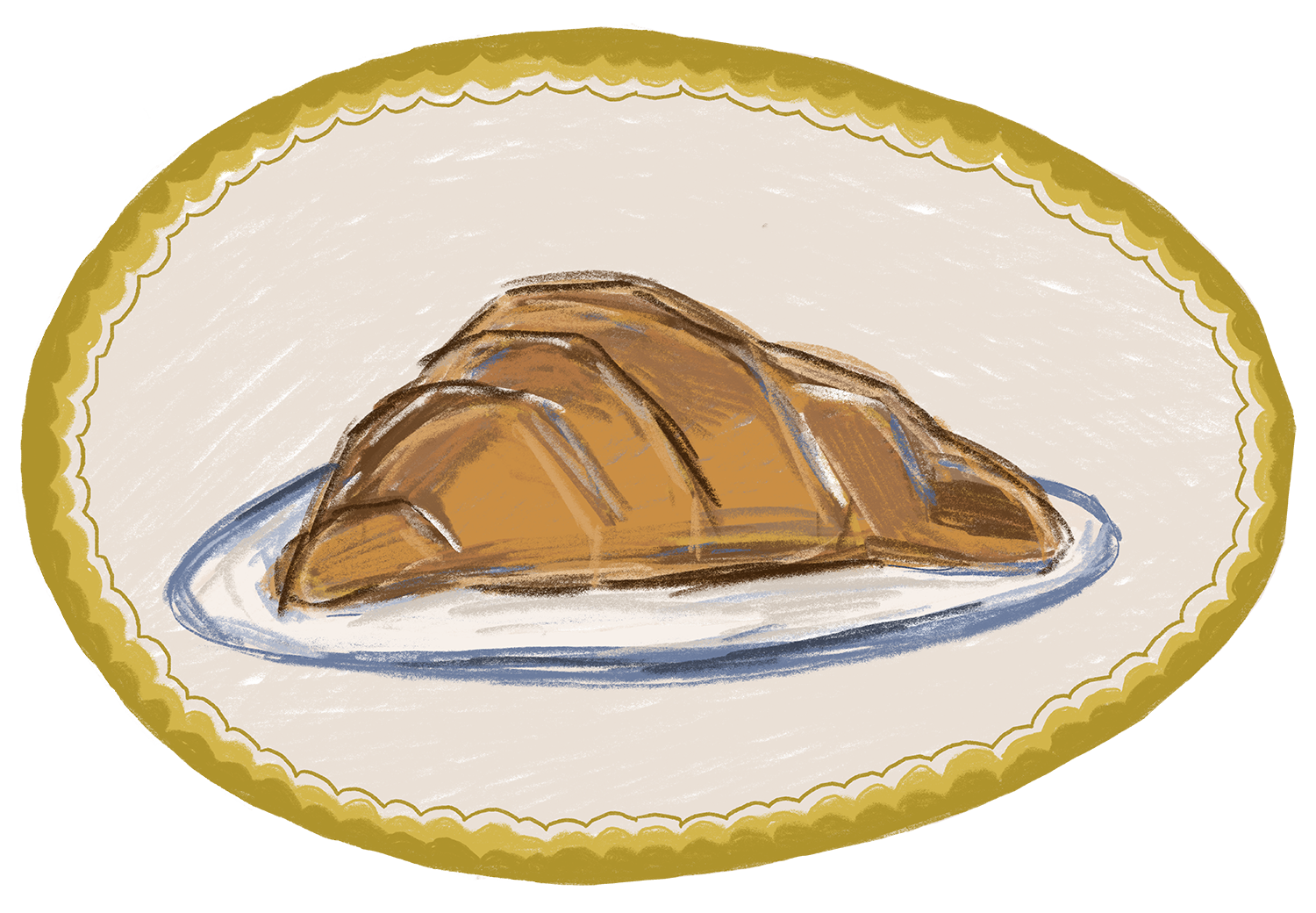Croissant sticker
