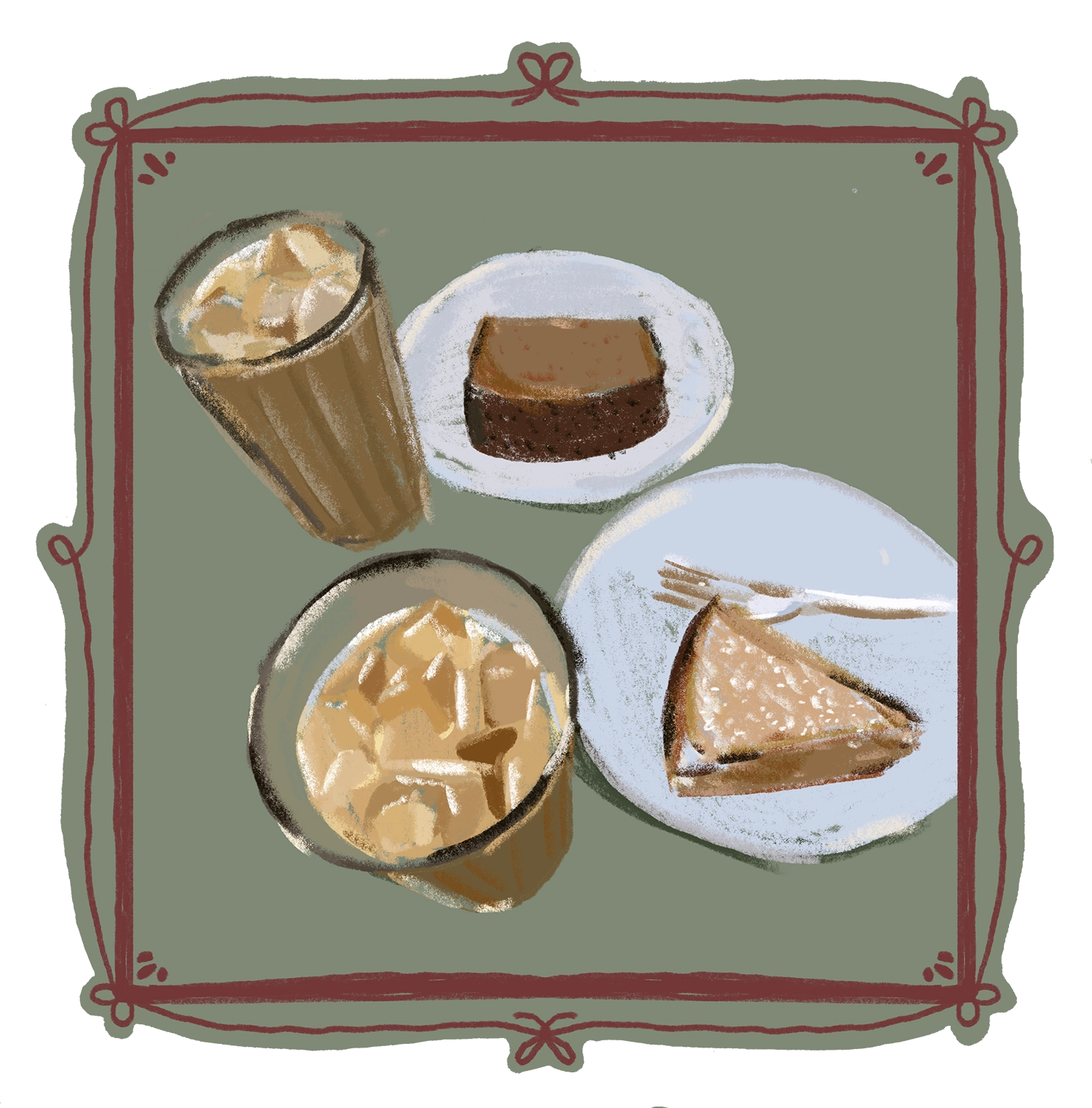 Cafe spread sticker