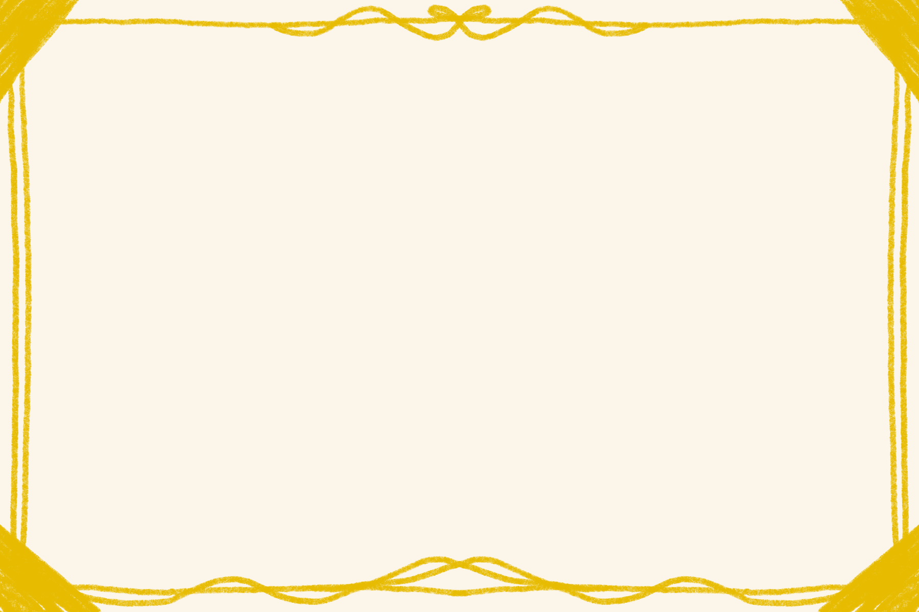 Golden rope postcard border