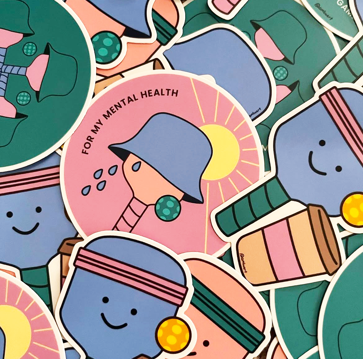 Pickleball sticker pack